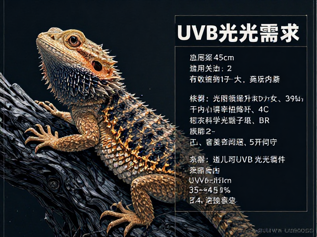 原色鬃狮蜥(35-45cm)饲养指南,中型品种UVB光照需求详解