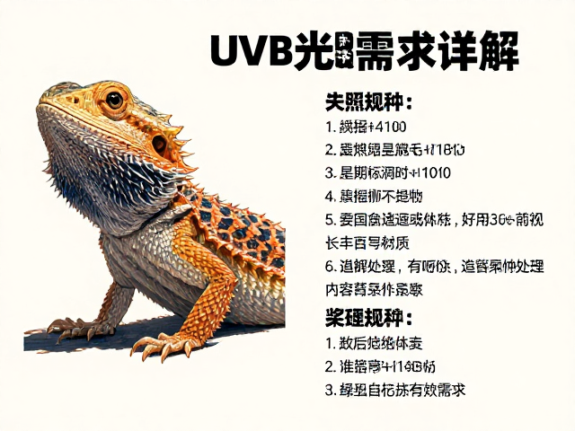 原色鬃狮蜥(35-45cm)饲养指南,中型品种UVB光照需求详解