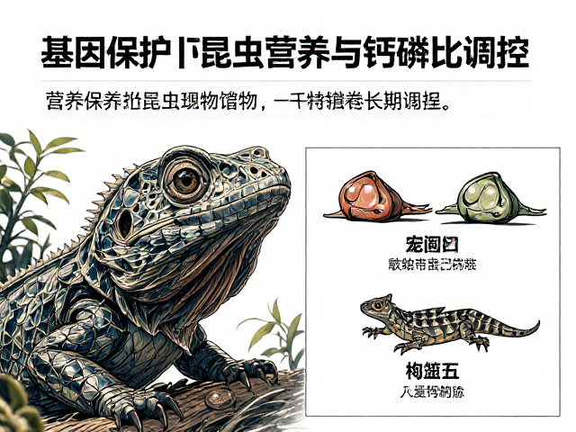 动物园爬行动物繁育,基因保护下的昆虫营养与钙磷比调控