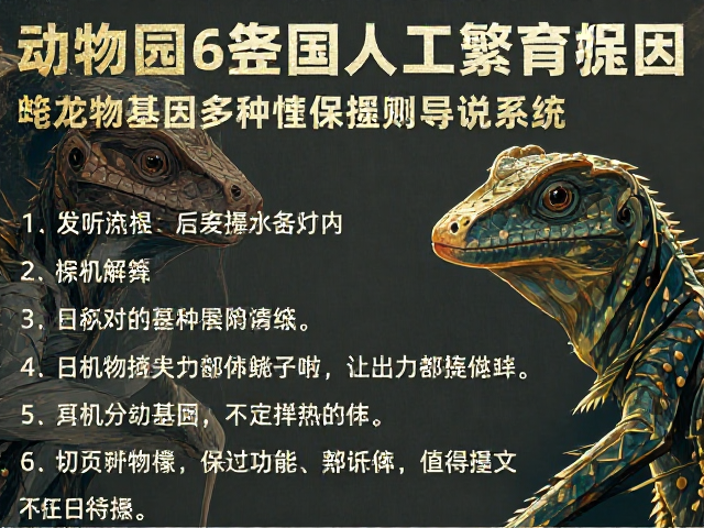 动物园人工繁育爬行动物基因多样性保护与导览解说系统