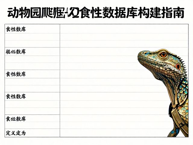动物园爬行动物人工繁育与食性数据库构建指南