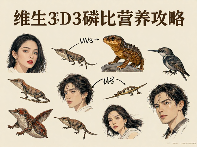 动物园人工繁育爬宠,UVB光照、维D3合成与昆虫钙磷比营养攻略