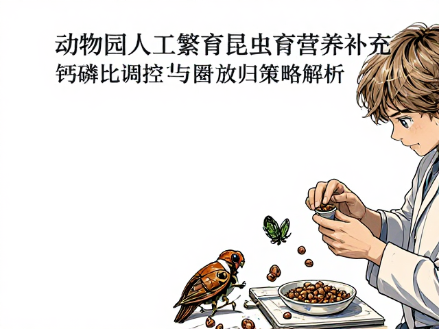 动物园人工繁育昆虫营养补充,钙磷比调控与圈养放归策略解析