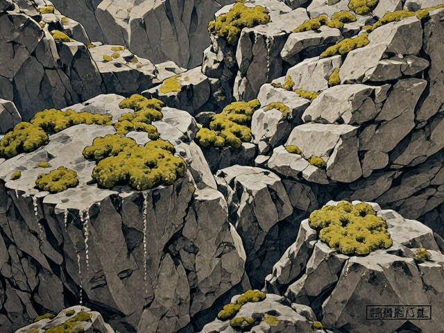 苔藓分布范围与岩石造景技巧,强耐脱水能力下的养护指南