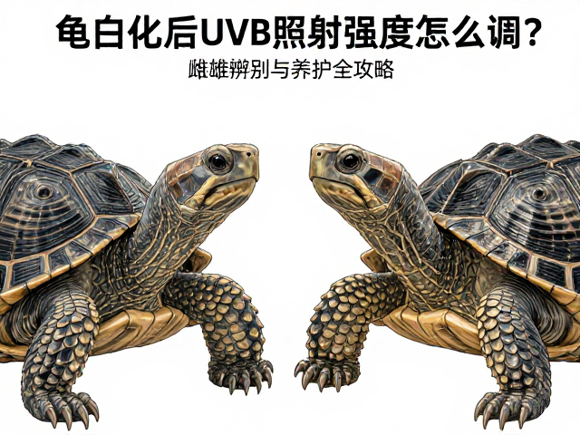 龟白化后UVB照射强度怎么调?雌雄辨别与养护全攻略