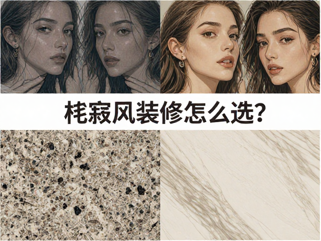侘寂风装修怎么选？花岗岩板材与天然大理石对比全解析