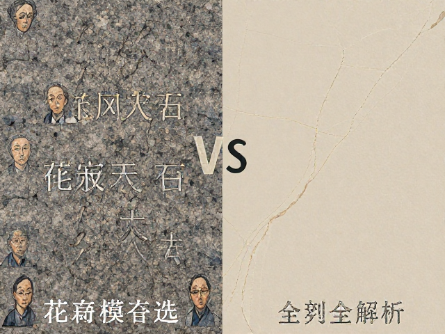 侘寂风装修怎么选？花岗岩板材与天然大理石对比全解析