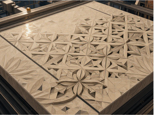 石材切割加工与水刀拼花工艺,如何提升表面光泽度?