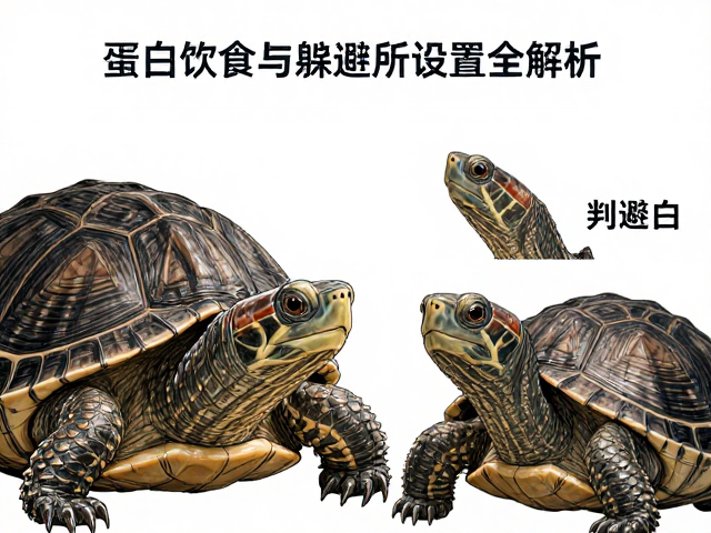 宠物龟雌雄辨别技巧，高蛋白饮食与躲避所设置全解析