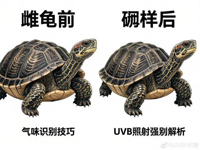 乌龟雌雄辨别指南,气味识别技巧与UVB照射强度全解析