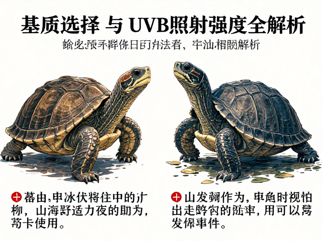 乌龟雌雄辨别指南，基质选择与UVB照射强度全解析