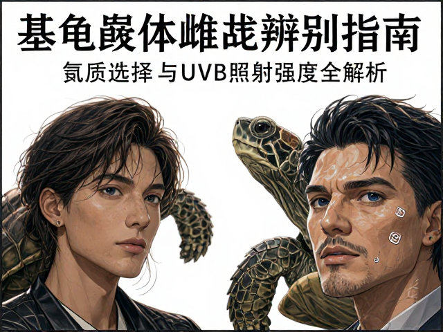 乌龟雌雄辨别指南,基质选择与UVB照射强度全解析