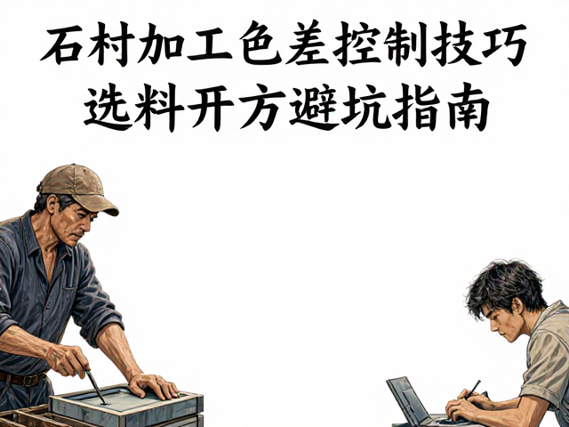 石材切割加工色差控制技巧,选料开方避坑指南