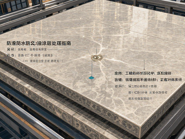 工程石材板材防滑防水防油涂层处理指南,提升安全性与耐用性