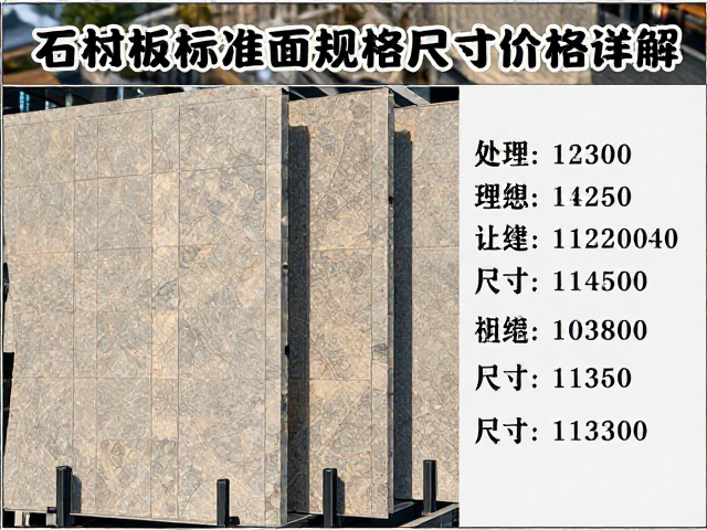 工程石材板材火烧面标准板规格尺寸及价格详解