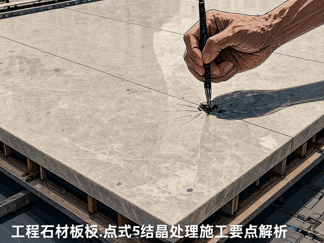 工程石材板材点式连接与结晶处理施工要点解析