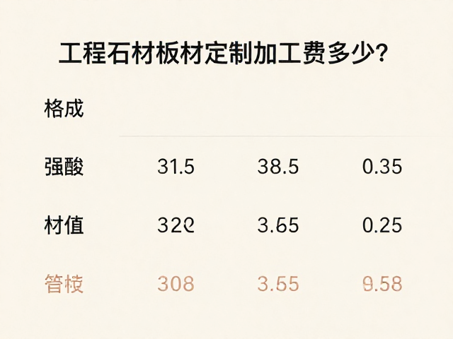 工程石材板材定制加工费多少?避免强酸强碱腐蚀指南