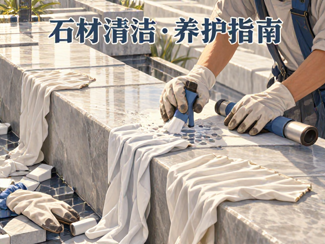 石材清洁养护指南,天然石材养护规范与佩戴防护手套的重要性