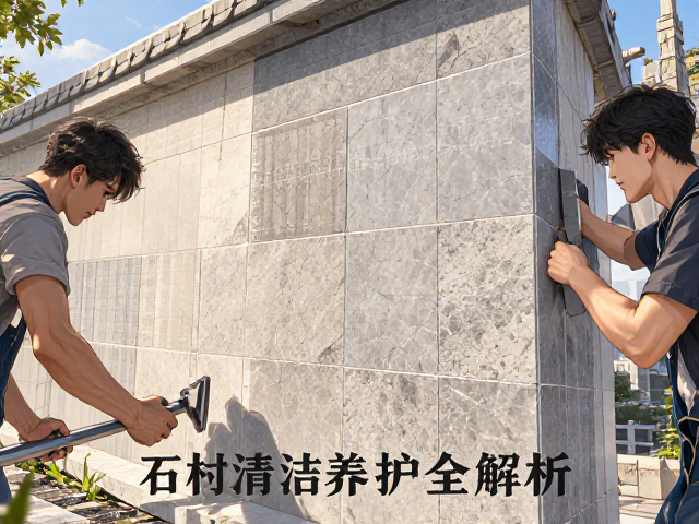 石材翻新片施工指南,外墙立面防护与清洁养护全解析