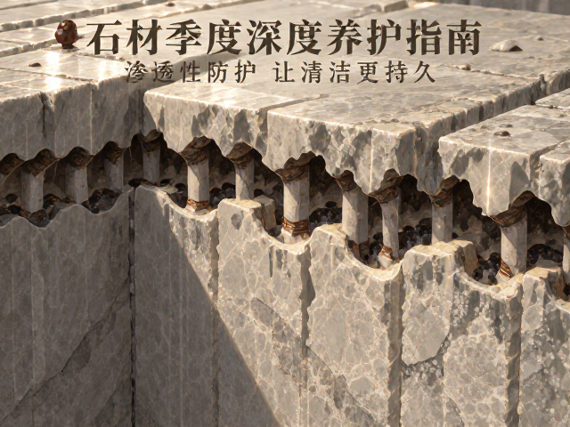 石材季度深度养护指南,渗透性防护让清洁更持久