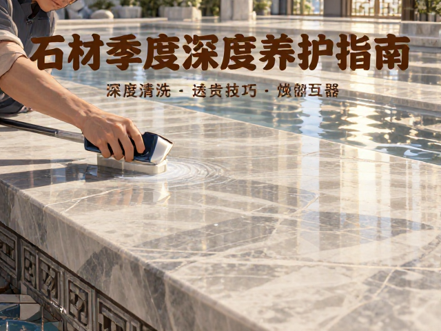 石材季度深度养护指南,深度清洗去污技巧,让石材焕然一新