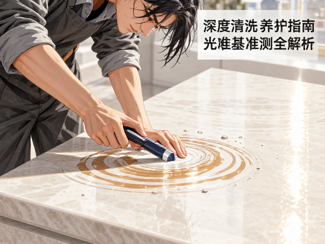石材清洁养护指南,深度清洗去污与光泽度基准测量全解析