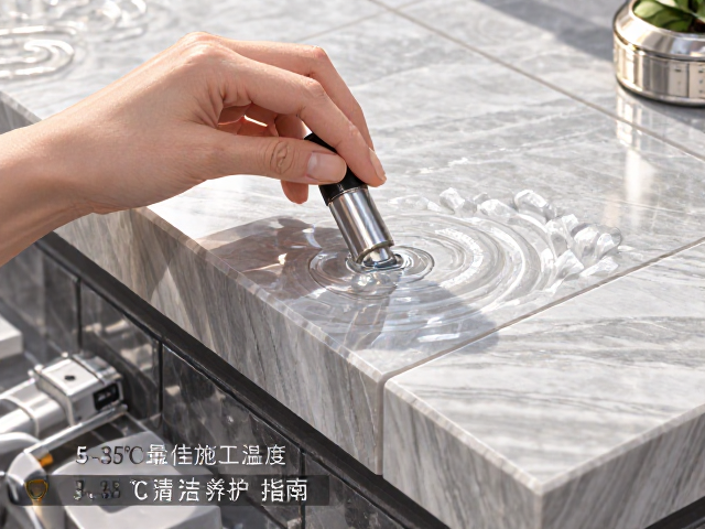 石材晶面处理技巧,5-35℃最佳施工温度与清洁养护指南