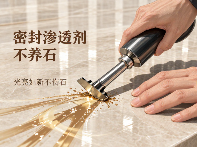 石材胶痕清除攻略，密封渗透剂养护，光亮如新不伤石