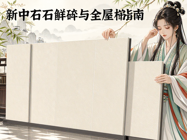 柔光新中式石材瓷砖种类详解与全屋定制指南