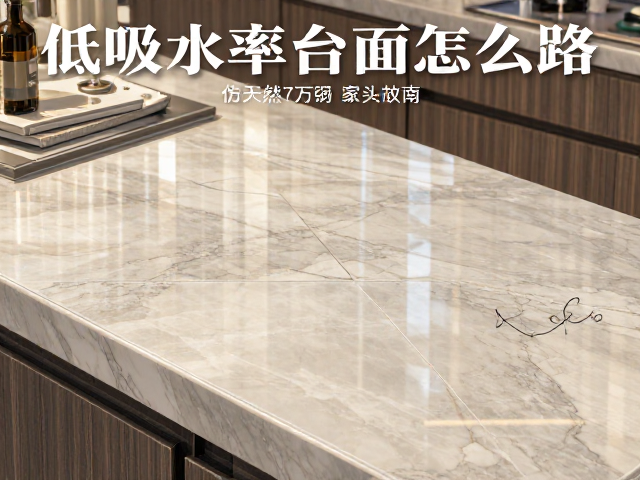 岩板飘瓷砖种类详解,低吸水率台面怎么选?仿天然石材全攻略