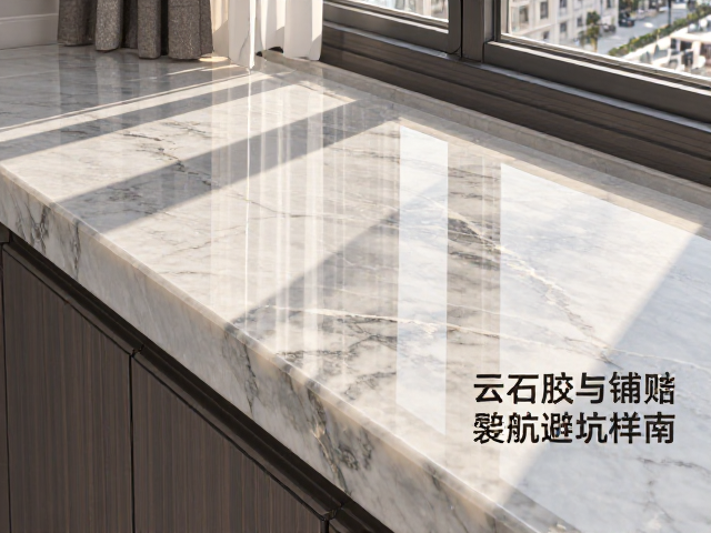 岩板飘窗台面种类与铺贴技巧详解，云石胶施工避坑指南