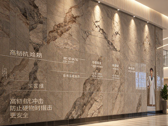 宏宇医院内墙岩板,高韧抗冲击,防止硬物撞击更安全