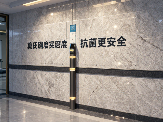 医院内墙岩板莫氏硬度实测,高耐磨替代天然石材,抗菌更安全