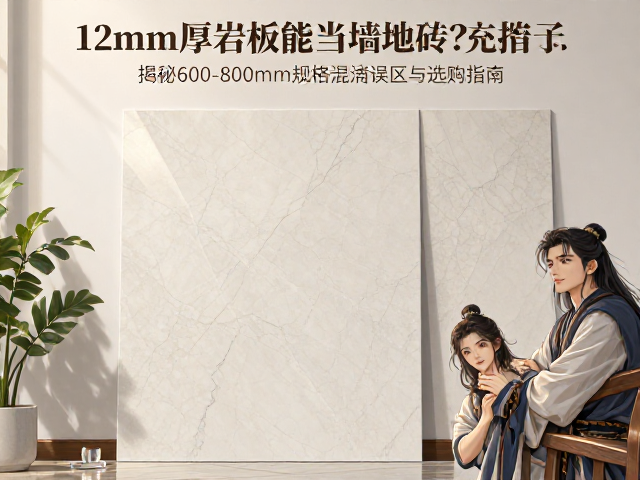 12mm厚岩板能当墙地砖?揭秘600-800mm规格混淆误区与选购指南