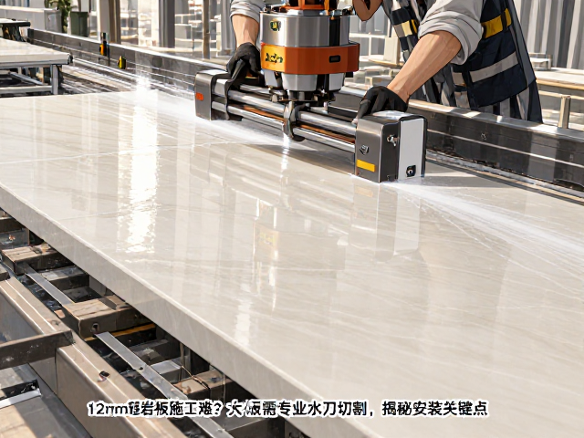 12mm厚岩板施工难?大板需专业水刀切割,揭秘安装关键点