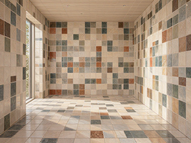 12mm岩板600x600mm,小空间选小砖显精致