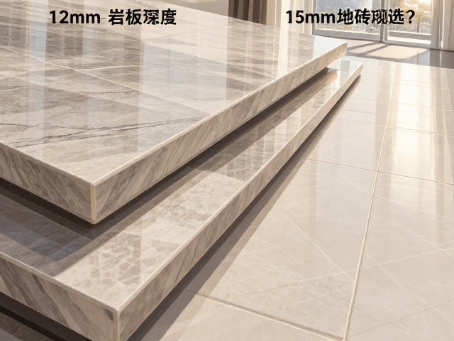 12mm岩板与15mm地砖怎么选？600-800mm规格深度对比，避坑指南