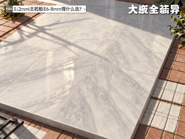 12mm厚岩板与6-8mm薄砖怎么选？2.0m*1.0m大板铺贴全解析