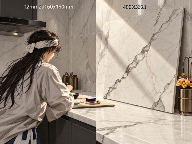 12mm厚岩板150x150mm厨卫墙地300x600/400x800规格选型指南