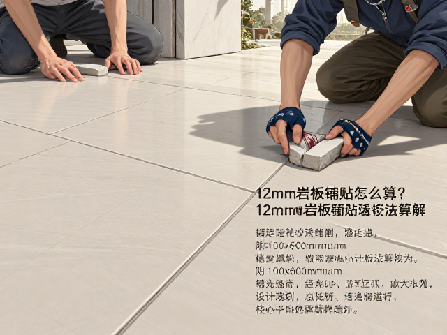 12mm岩板铺贴怎么算?整砖计算法详解,附100x600mm长条砖用量公式