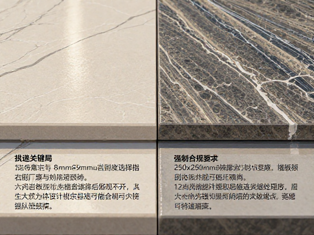 12mm与8mm岩板区别,250x250mm岩板厚度选择指南与施工要点