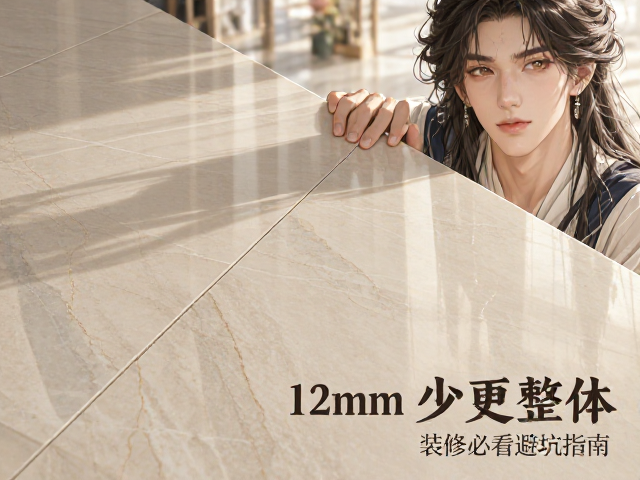 12mm岩板斜铺损耗大?大板缝隙少更整体,装修必看避坑指南