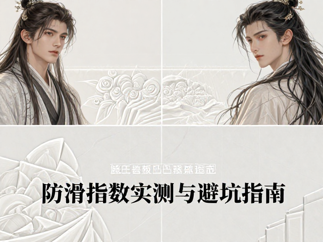 纯白岩板凹凸浮雕怎么选?防滑指数实测与避坑指南