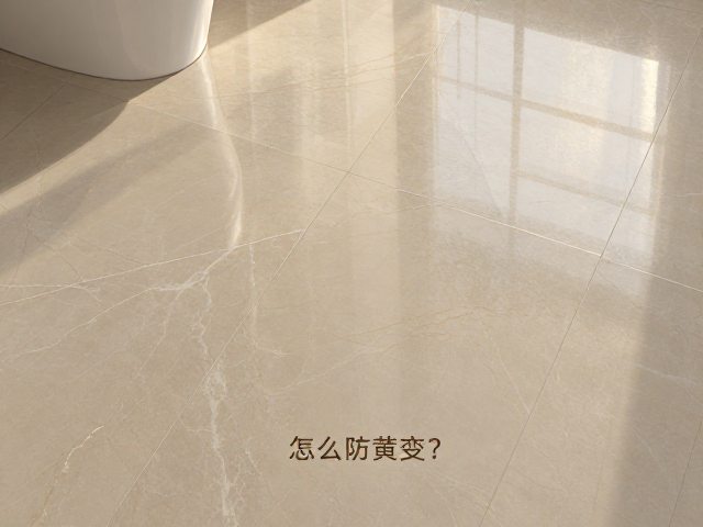 细哑面岩板卫生间地面怎么防黄变?