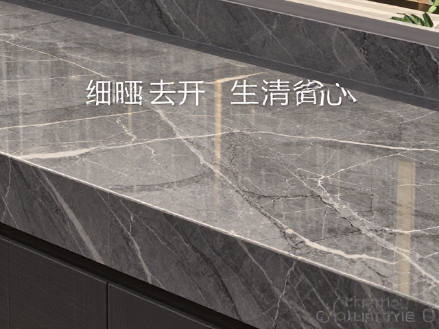 细哑面岩板,立体层次显质感,易清洁打理更省心