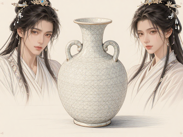 手绘线条与器身弧度的协同训练