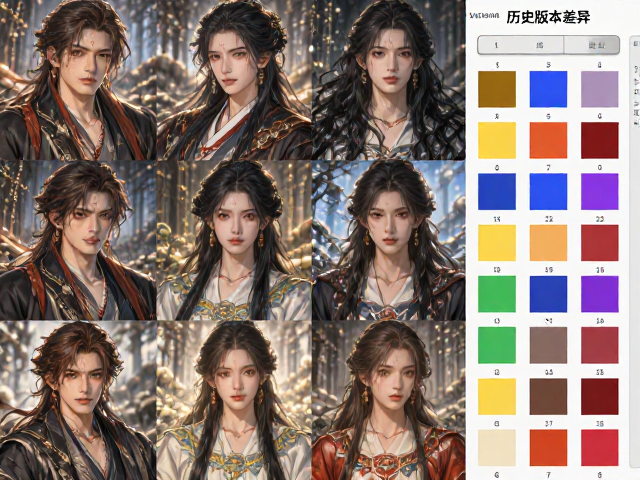 模型历史版本差异，Ver.KA与Reborn配色对比，附分色板与收纳盒指南