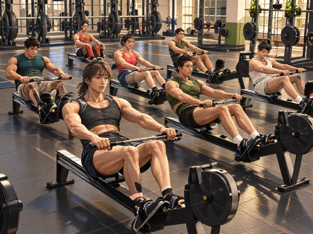 HIIT划船课,每次10-20分钟高效协调躯干