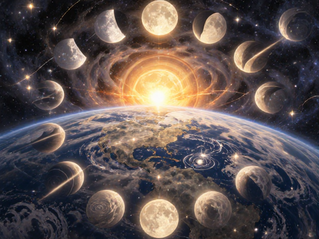 太阳月相天体自然现象,揭秘宇宙光影与地球互动的奥秘
