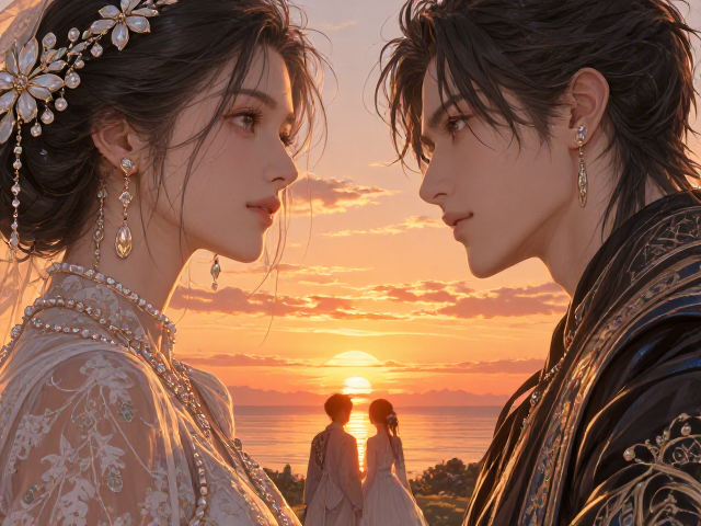 夕阳余晖下的婚礼珠宝,如何挑选与晚霞相衬的绝美配饰